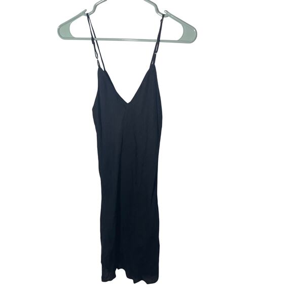 Mable Silk Little Black Dress Dark Romantics Femme Fatale Cinch Slip Dress S - Picture 5 of 6